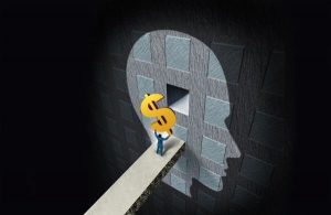 A Graphic Where a Man Carrying a Dollar Sign Inserting It on a Head Figure - Wealth Connexion Blogpost Image