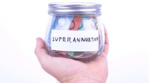 A jar filled with money with a superannuation label on it - Super Contributions - Wealth Connexion blog image