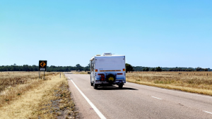 Camper vehicle on the road - Wealth Connexion blog image